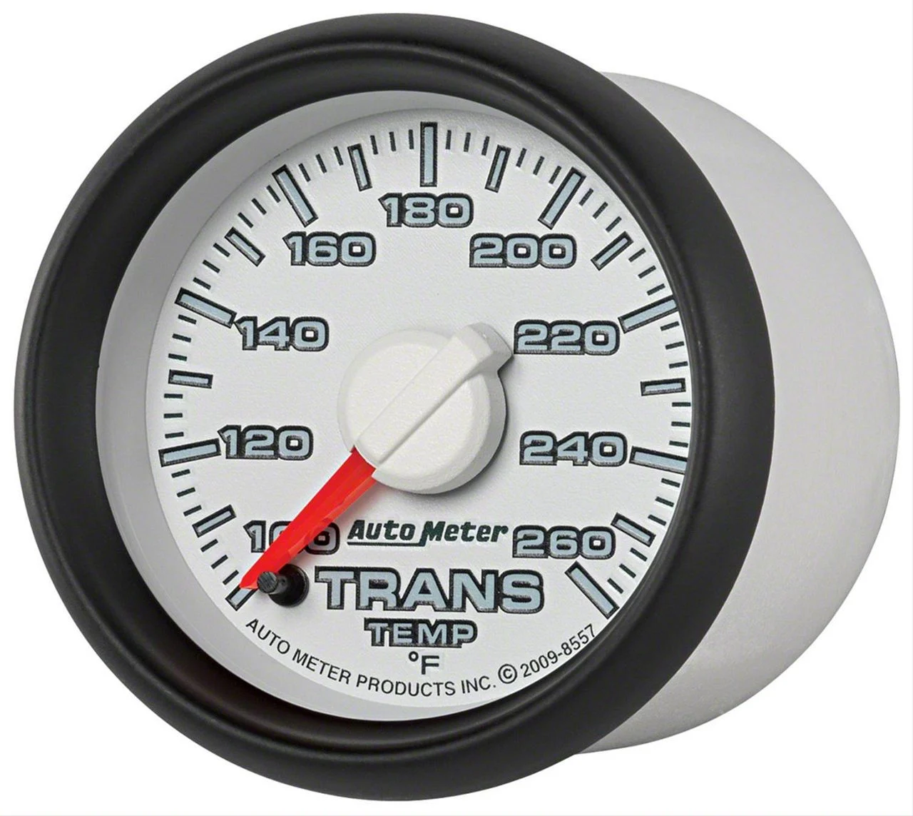 Auto Meter Gen 3 Dodge Factory Match Series 2-1/16-Inch Transmission Temperature Gauge; 100-260 Fahrenheit; Digital Stepper Motor (03-09 RAM 2500)