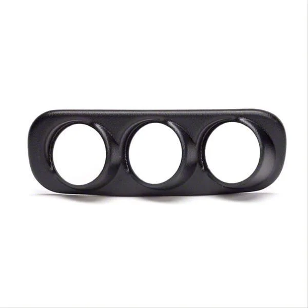 Auto Meter Dash Console Bezel Triple Gauge Pod Mount; 2-1/16 Inch (03-05 RAM 3500)