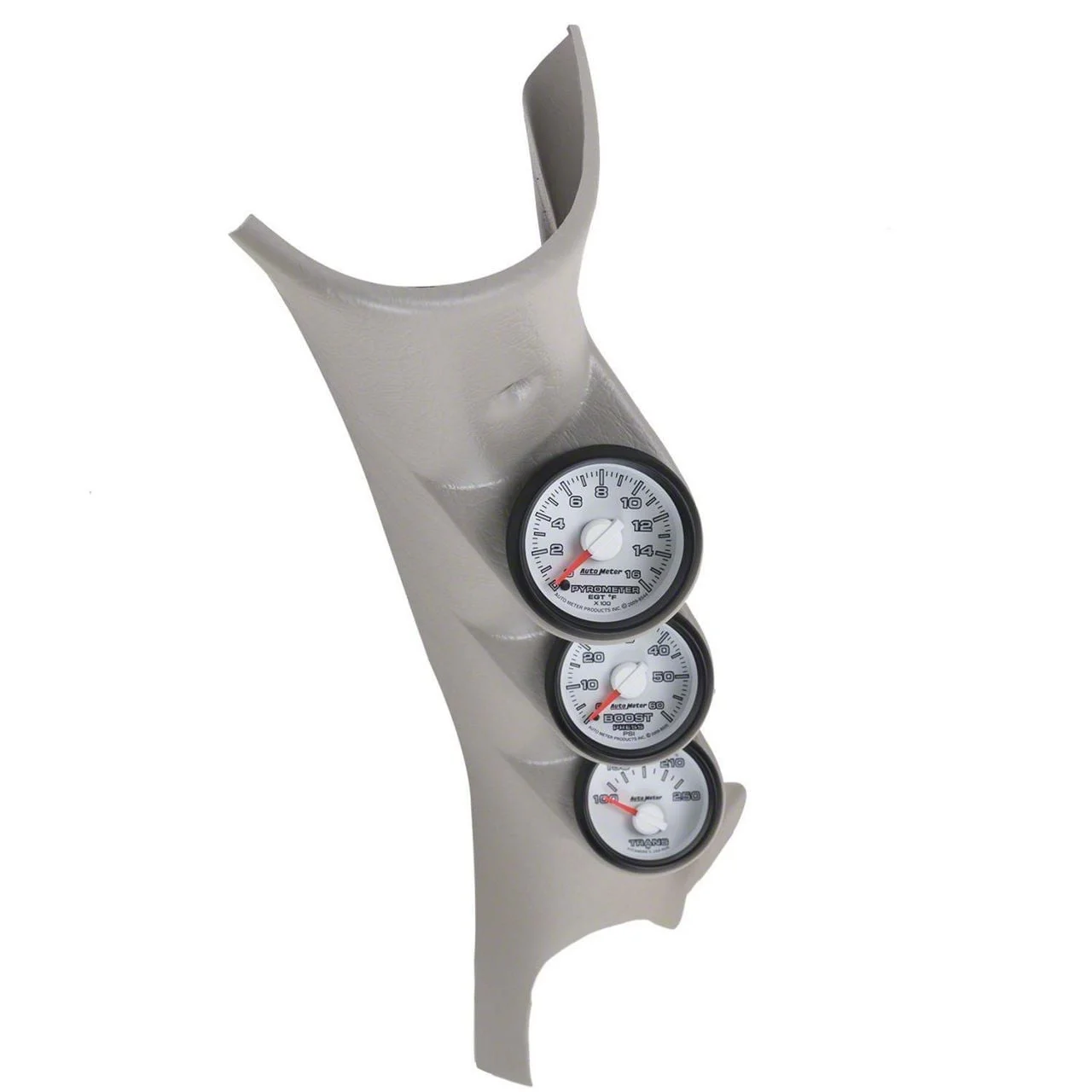 Auto Meter Gen 3 Dodge Factory Match Series A-Pillar Diesel Gauge Kit; Boost/EGT/Transmission Temp (03-09 RAM 3500)