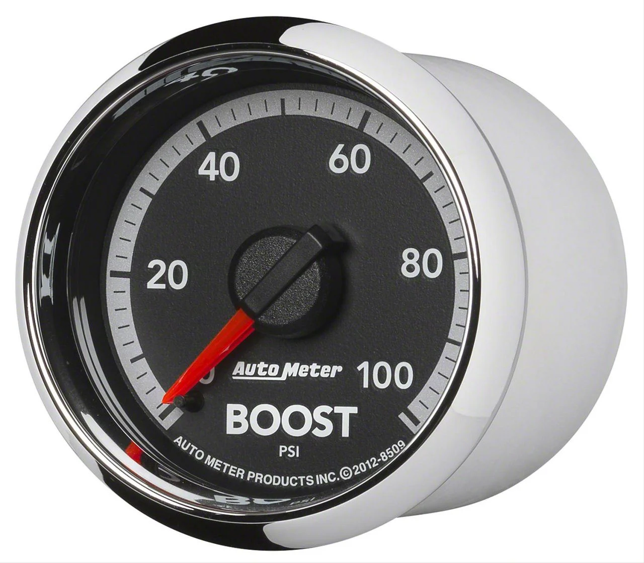 Auto Meter Gen 4 Dodge Factory Match Series 2-1/16-Inch Boost Gauge; 0-100 PSI; Mechanical (10-18 RAM 3500)