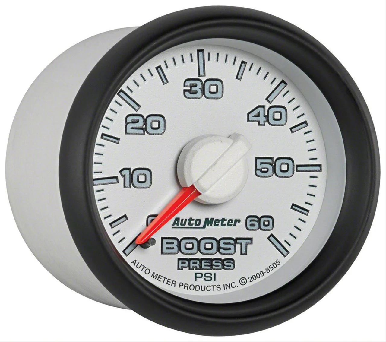 Auto Meter Gen 3 Dodge Factory Match Series 2-1/16-Inch Boost Gauge; 0-60 PSI; Mechanical (03-09 RAM 3500)