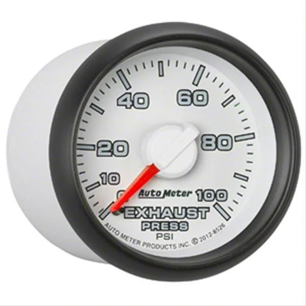Auto Meter Gen 3 Dodge Factory Match Series 2-1/16-Inch Exhaust Pressure Gauge; 0-100 PSI; Mechanical (03-09 RAM 3500)