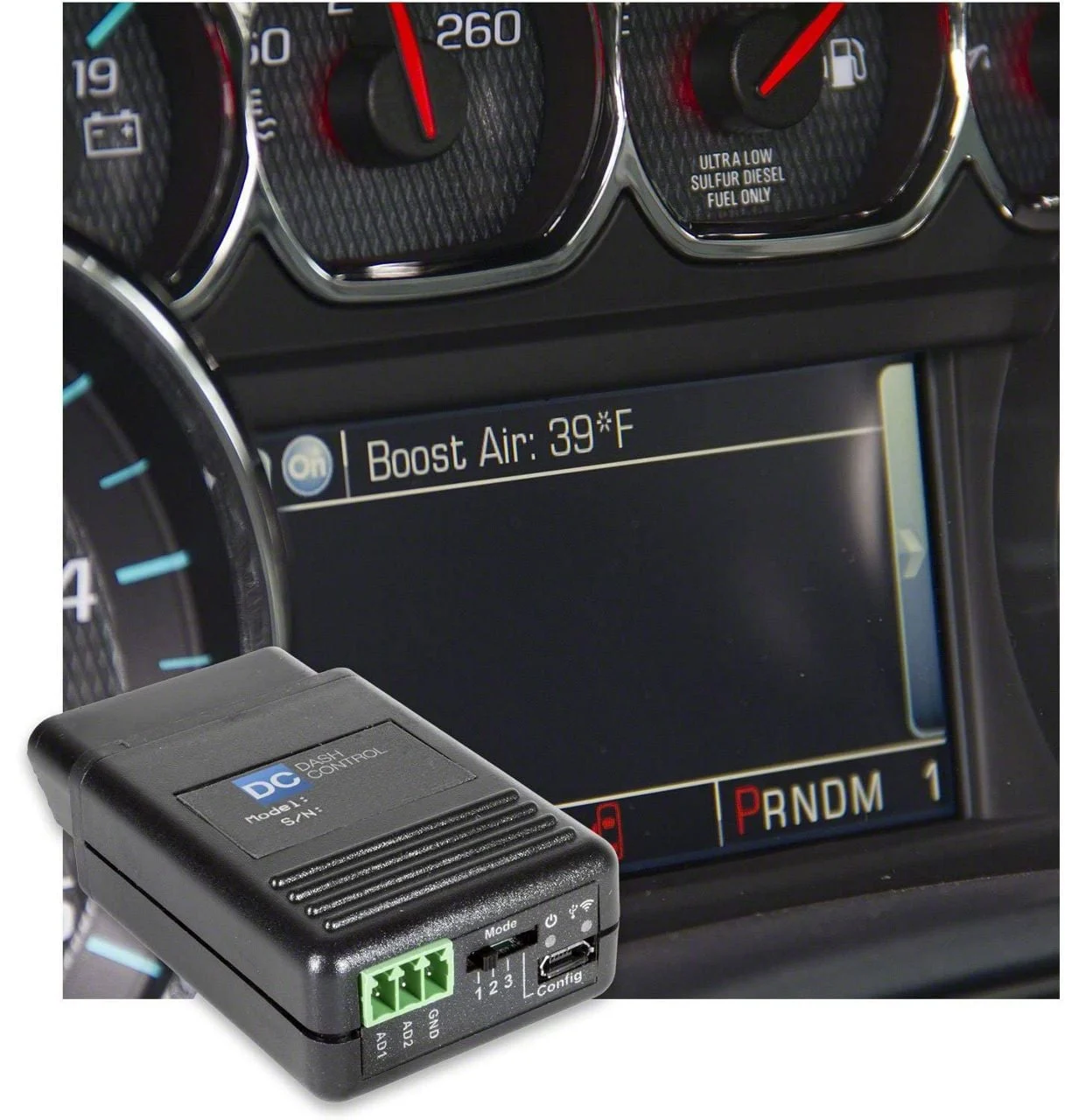 Auto Meter DashControl OBDII Display Controller (15-16 6.6L Duramax Silverado 2500 HD)