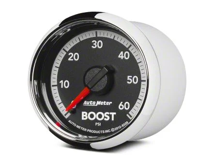 Auto Meter Gen 4 Dodge Factory Match Series 2-1/16-Inch Boost Gauge; 0-60 PSI; Mechanical (09-18 RAM 1500)