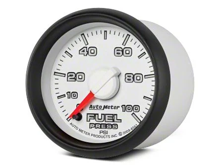 Auto Meter Gen 3 Dodge Factory Match Series 2-1/16-Inch Fuel Pressure Gauge; 0-100 PSI; Digital Stepper Motor (02-08 RAM 1500)