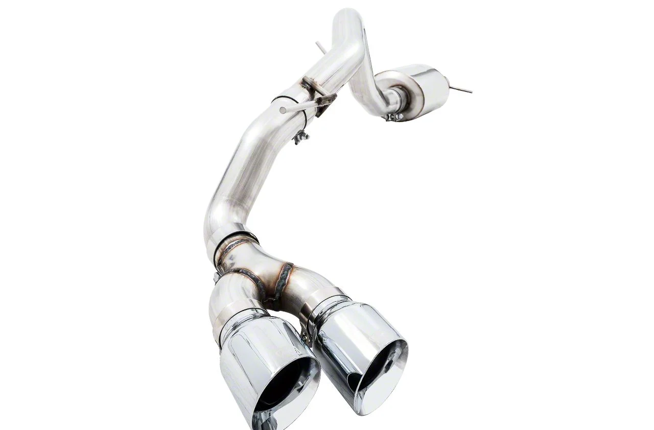 AWE 0FG Single Exhaust System with Chrome Silver Tips; Side Exit (19-23 Ranger)