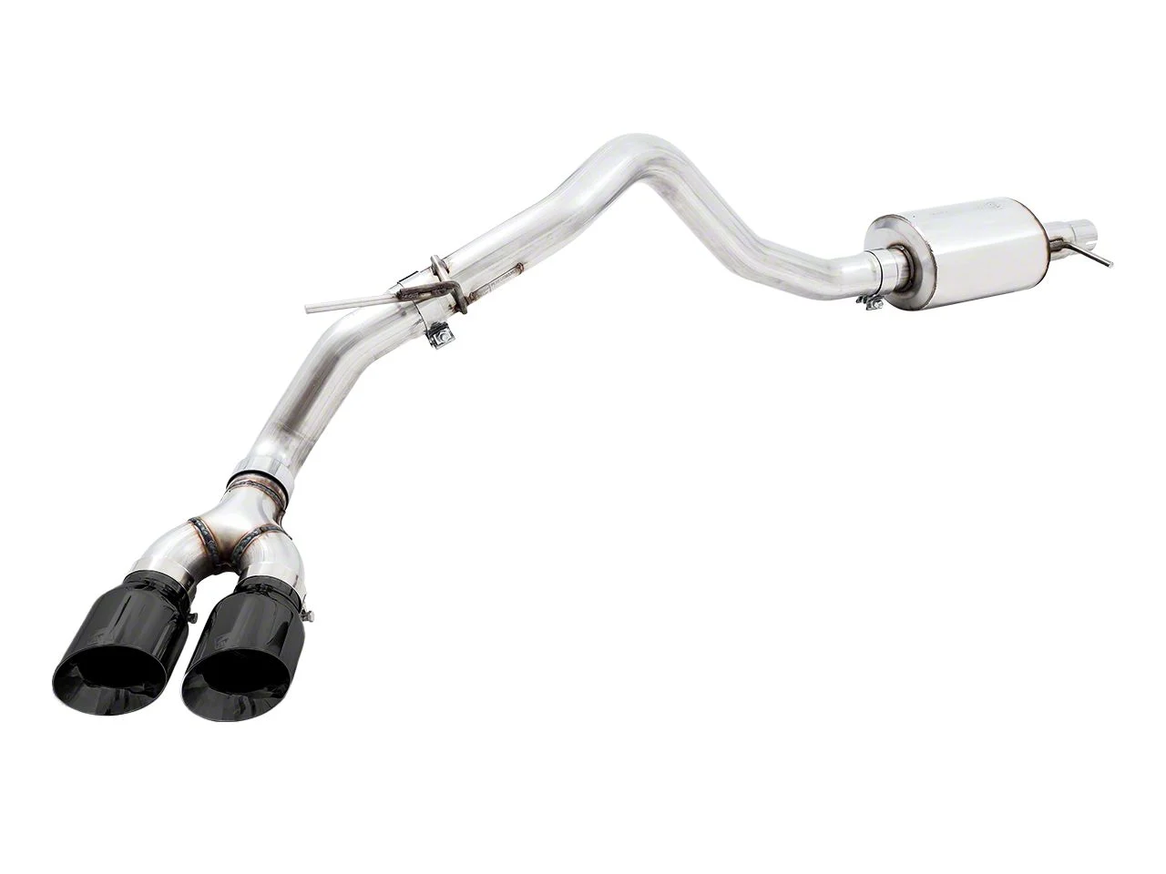 AWE 0FG Single Exhaust System with Diamond Black Tips; Side Exit (19-23 Ranger)