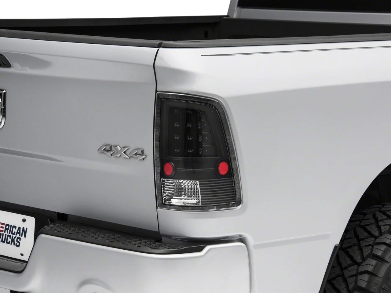 LED Tail Lights; Black Housing; Clear Lens (09-18 RAM 1500 w/ Factory Halogen Tail Lights)