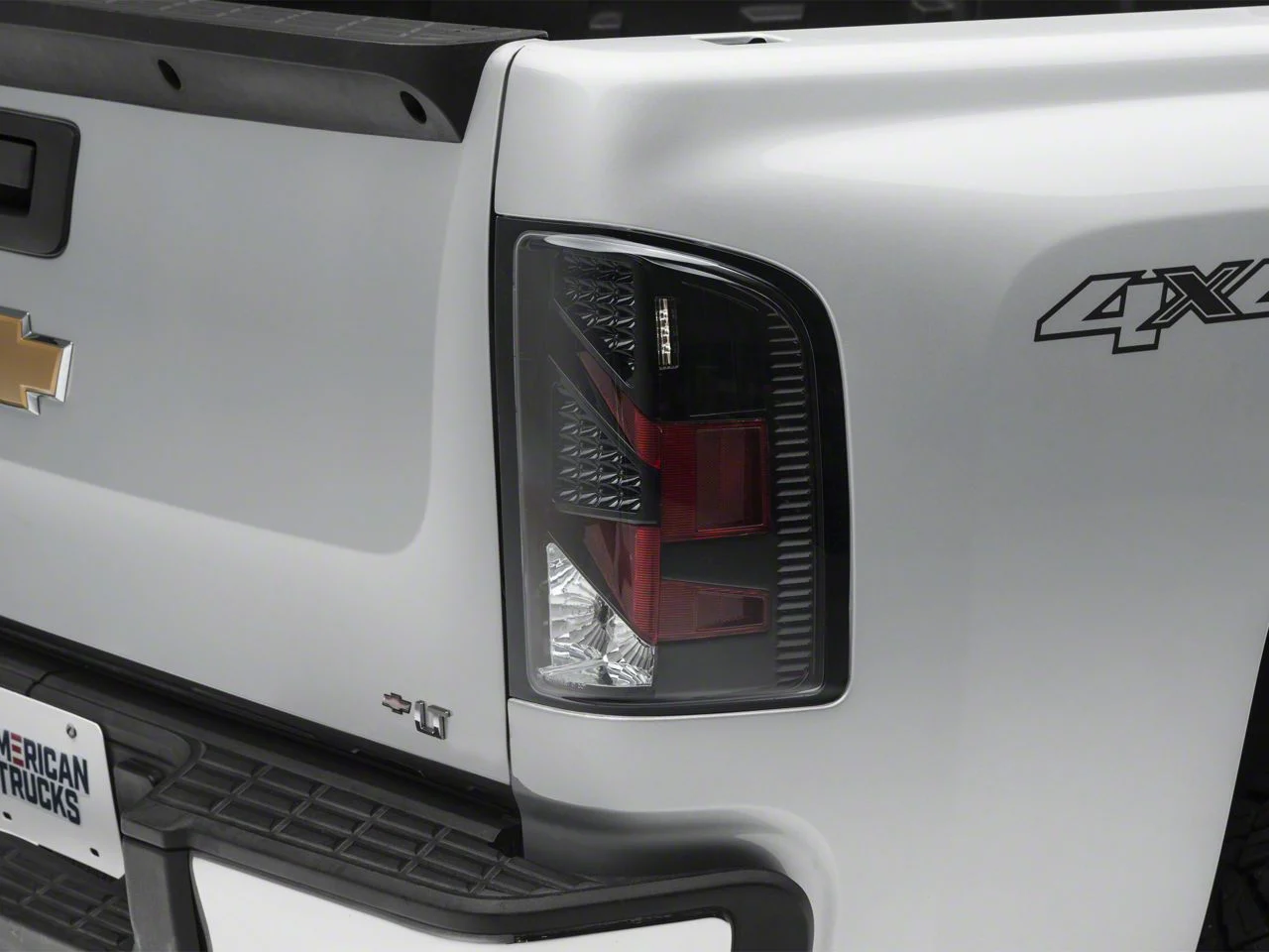 LED Tail Lights; Black Housing; Red/Clear Lens (07-13 Silverado 1500)