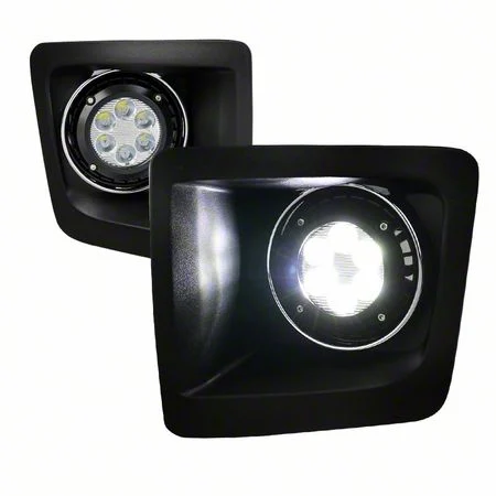 LED Fog Lights; Chrome (14-15 Sierra 1500)