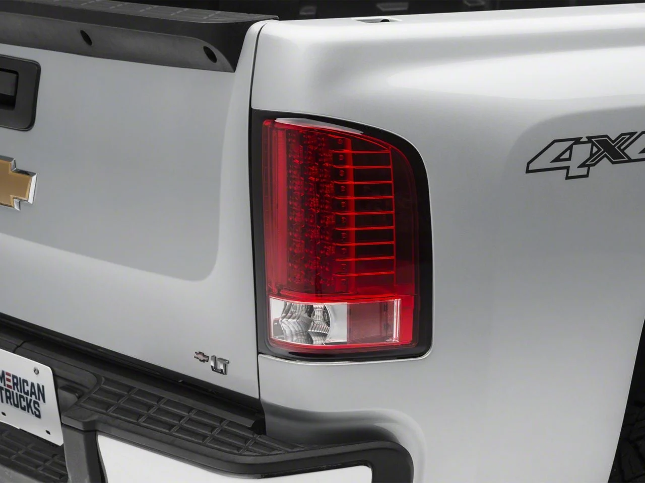 LED Tail Lights; Chrome Housing; Red/Clear Lens (07-13 Silverado 1500)