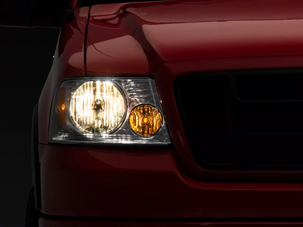 Raxiom Axial Series OEM Style Replacement Headlights; Chrome Housing; Clear Lens (04-08 F-150)
