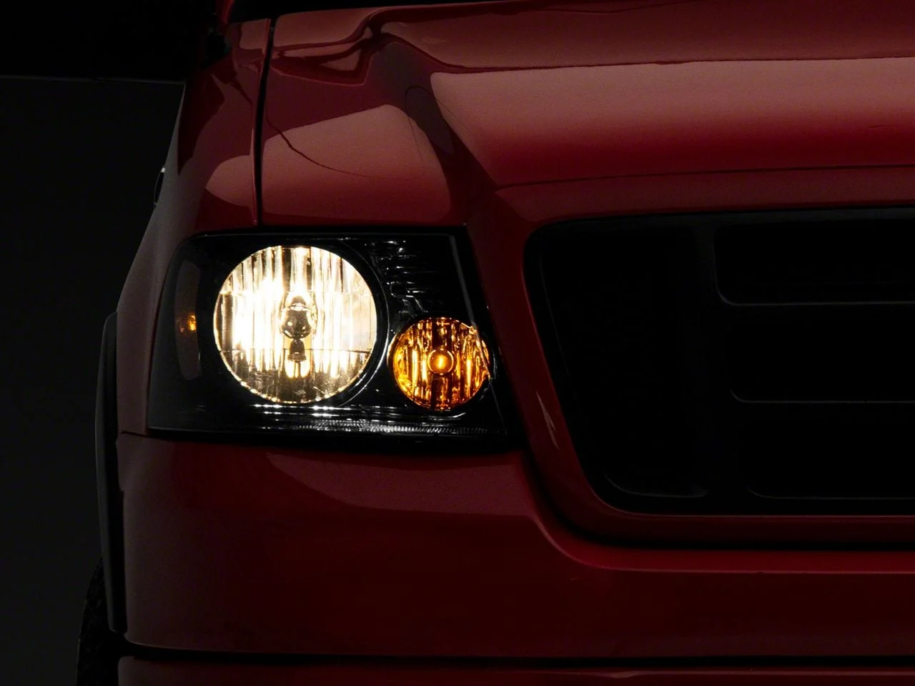Raxiom Axial Series OEM Style Replacement Headlights; Chrome Housing; Lightly Smoked Lens (04-08 F-150)