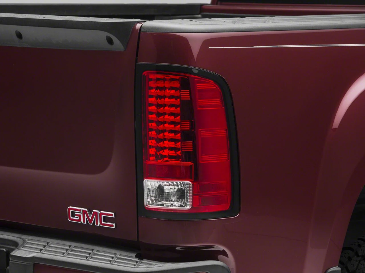 LED Tail Lights; Chrome Housing; Red/Clear Lens (07-13 Sierra 1500)