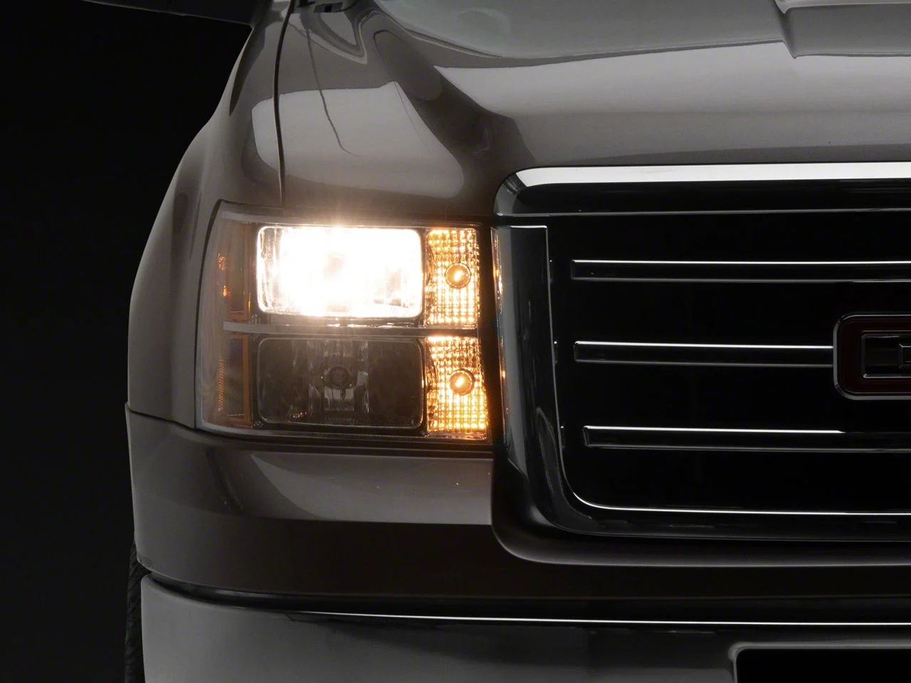 Raxiom Axial Series OEM Style Replacement Headlights; Chrome Housing; Clear Lens (07-13 Sierra 1500)