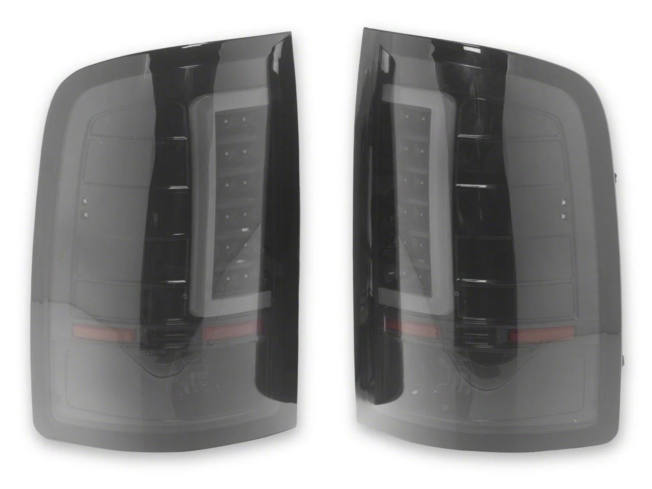Raxiom Axial Series C-Tube LED Tail Lights; Black Housing; Smoked Lens (07-14 Sierra 2500 HD)