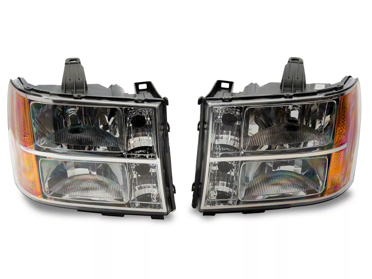 Raxiom Axial Series OEM Style Replacement Headlights; Chrome Housing; Clear Lens (07-14 Sierra 2500 HD)