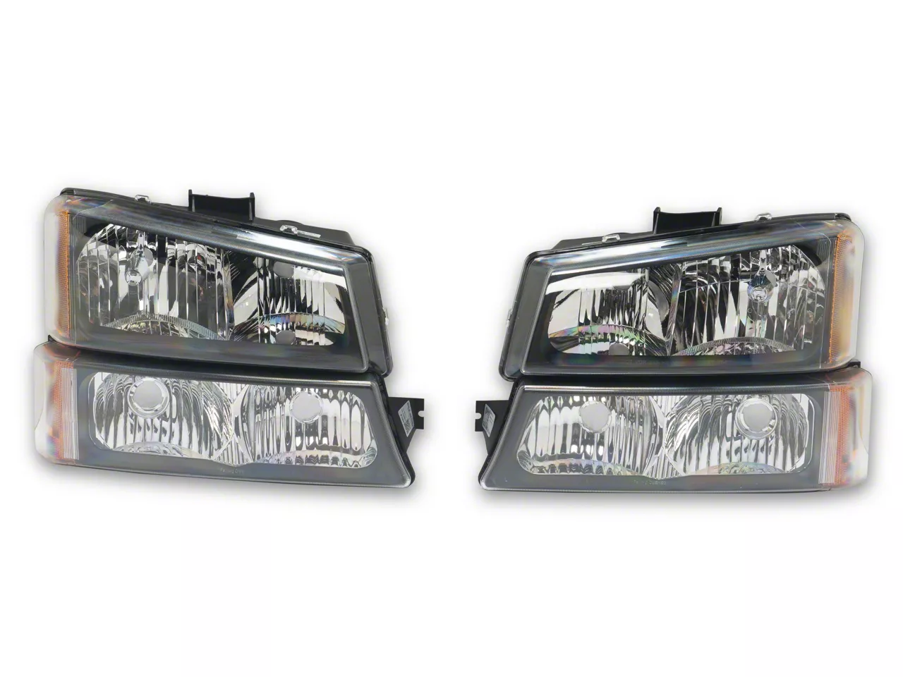 Raxiom Axial Series OEM Style Replacement Headlights; Chrome Housing; Clear Lens (03-06 Silverado 1500)