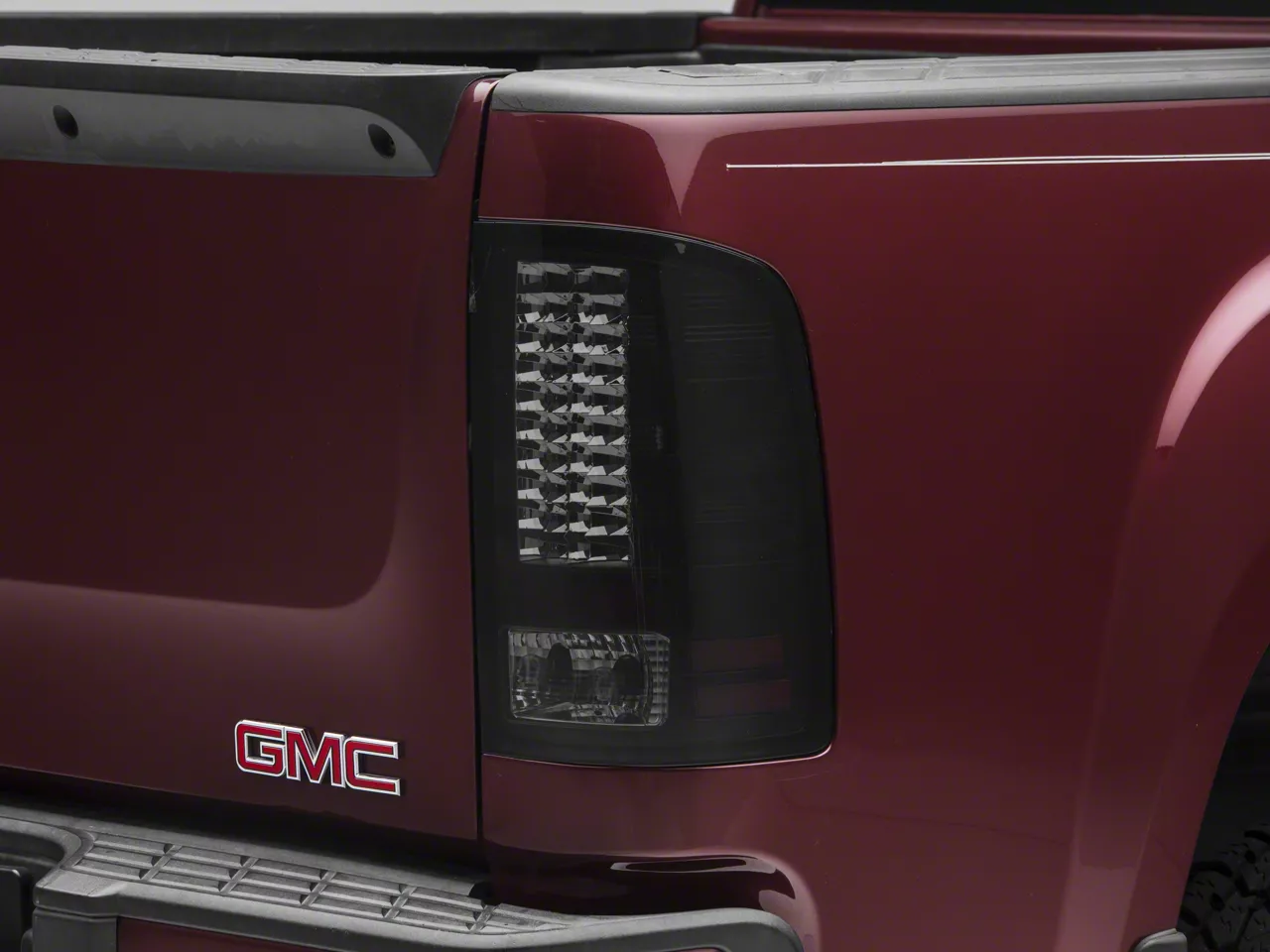 LED Tail Lights; Black Housing; Smoked Lens (07-13 Sierra 1500)