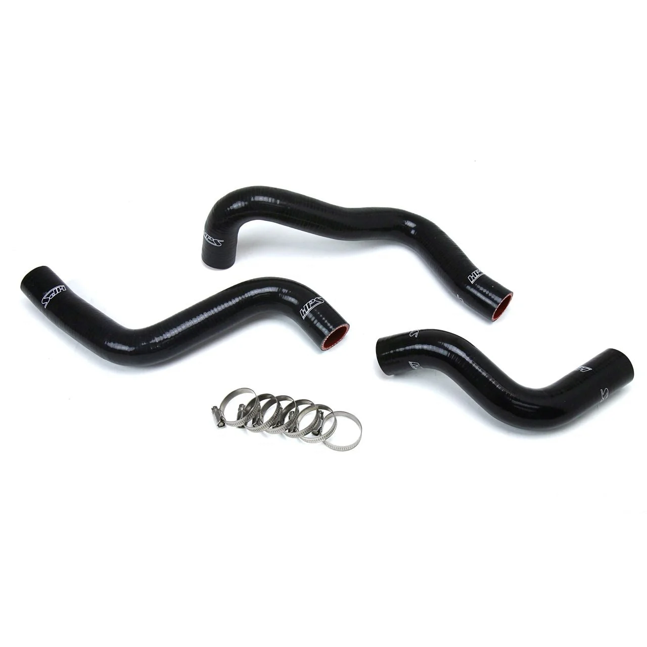 HPS Black Reinforced Silicone Radiator Hose Kit (3pcs Set) Coolant for Mazda 04-11 RX8