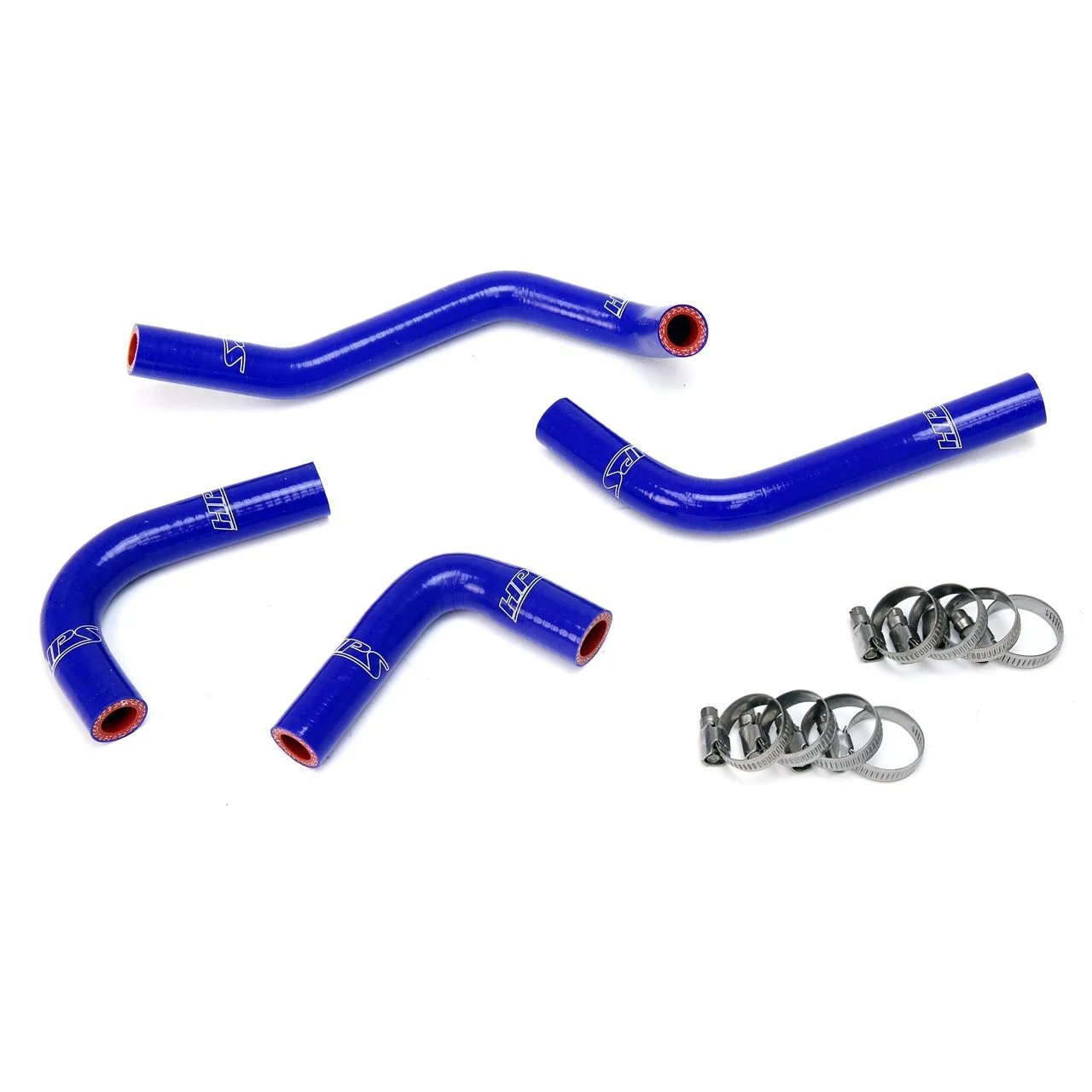 HPS Blue Reinforced Silicone Heater Hose Kit Coolant for Jeep 12-17 Wrangler JK & Unlimited 3.6L V6 Left Hand Drive
