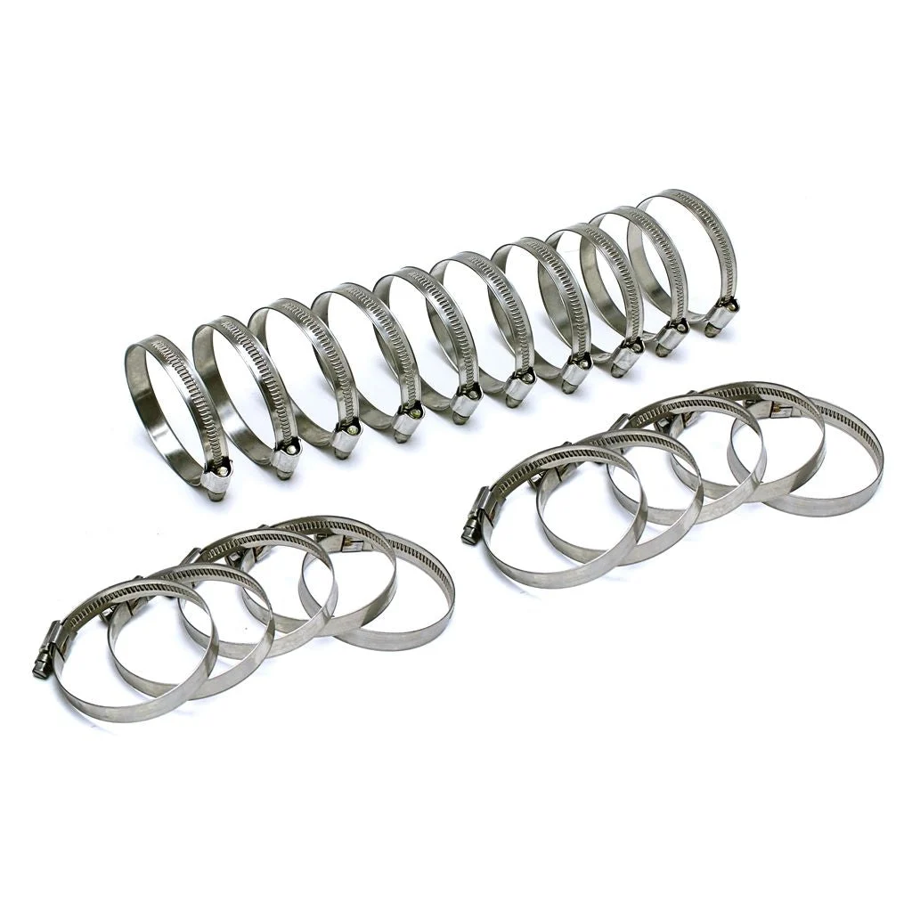 HPS Stainless Steel Embossed Hose Clamps Size 40 20pc Pack 2" - 3" (51mm-76mm)