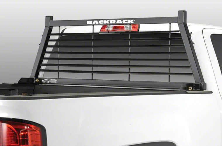 BackRack Louvered Headache Rack Frame with Standard No Drill Installation Kit and Rear Bed Bar (17-22 F-350 Super Duty)