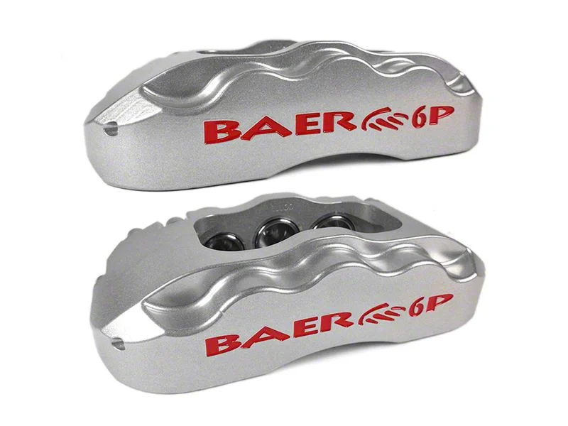Baer Extreme+ Rear Big Brake Kit with 15-Inch Rotors; Silver Calipers (04-14 F-150; 15-18 F-150 w/ Manual Parking Brake)