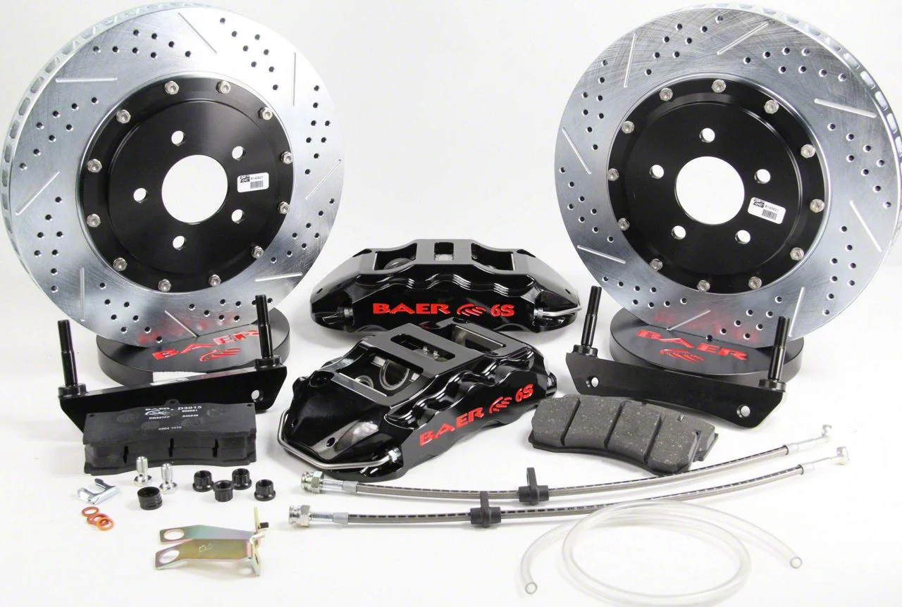 Baer Extreme+ Front Big Brake Kit with 15-Inch Rotors; Black Calipers (09-18 F-150)