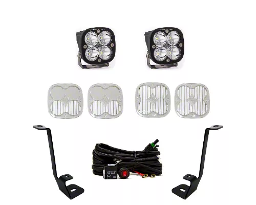 Baja Designs Squadron Pro LED Lights with A-Pillar Mounting Brackets (21-26 F-150)