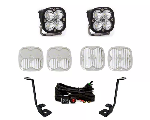 Baja Designs Squadron Sport LED Lights with A-Pillar Mounting Brackets (21-26 F-150)