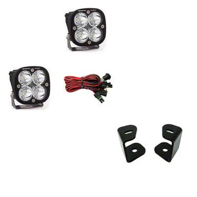 Baja Designs Squadron Sport LED Lights with A-Pillar Mounting Brackets (09-18 RAM 1500)