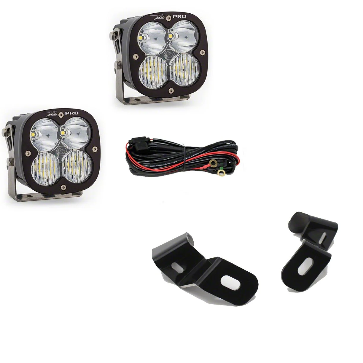 Baja Designs XL Pro LED Lights with A-Pillar Mounting Brackets (19-26 RAM 3500)
