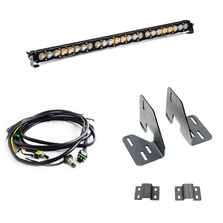 Baja Designs 30-Inch S8 Grille Light Bar Kit (18-19 Sierra 2500 HD)
