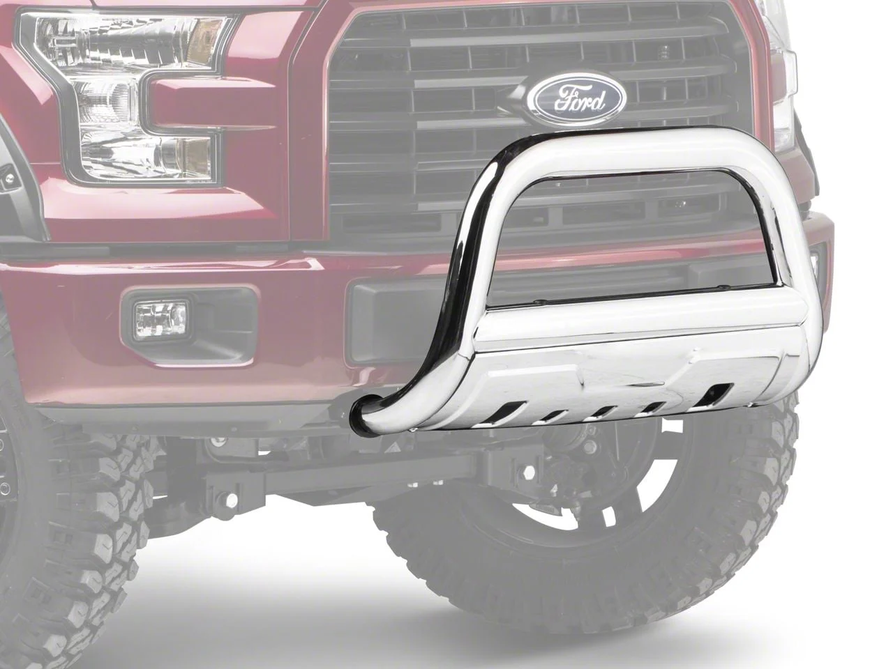 Barricade 3.50-Inch Bull Bar; Stainless Steel (04-26 F-150, Excluding Raptor)