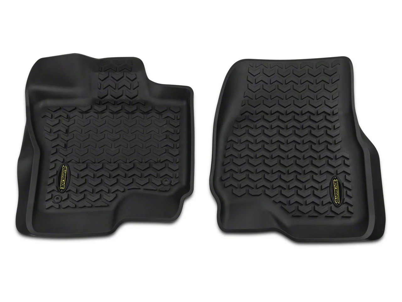 Barricade Front Floor Mats; Black (15-24 F-150)