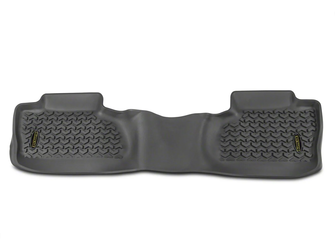 Barricade Rear Floor Mat; Gray (14-18 Silverado 1500 Double Cab, Crew Cab)