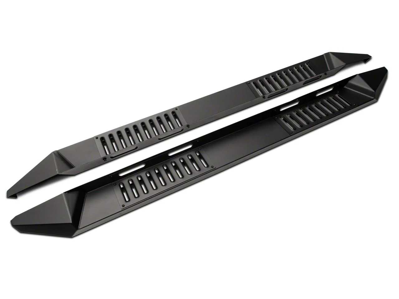 Barricade Steel Running Boards; Black (07-19 Silverado 2500 HD Crew Cab)