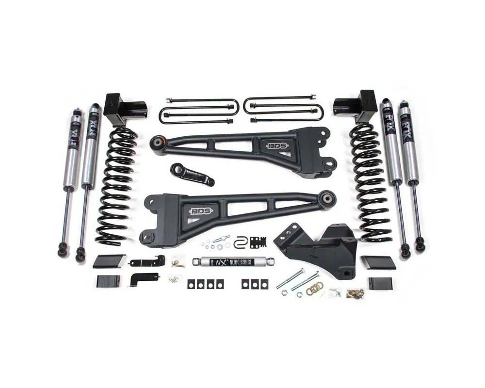 BDS 4-Inch Radius Arm Suspension Lift Kit with FOX 2.0 Performance Shocks (20-22 4WD 6.7L PowerStroke F-350 Super Duty)