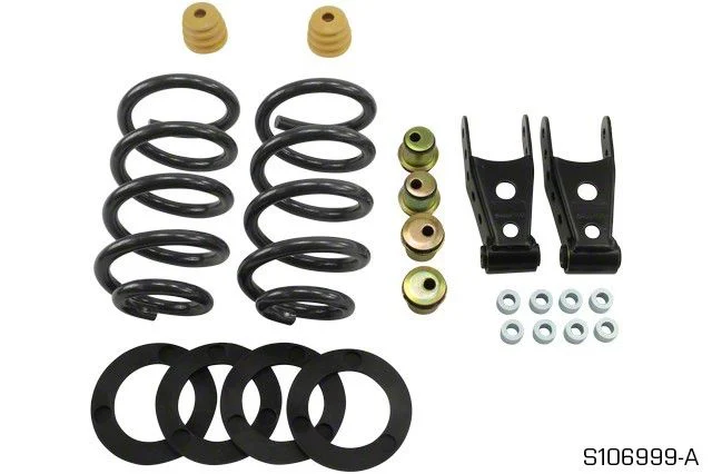 Belltech Lowering Kit; 1 to 2-Inch Front / 2 to 3-Inch Rear (07-13 2WD Silverado 1500 Regular Cab w/ 5.80-Foot Short Box)