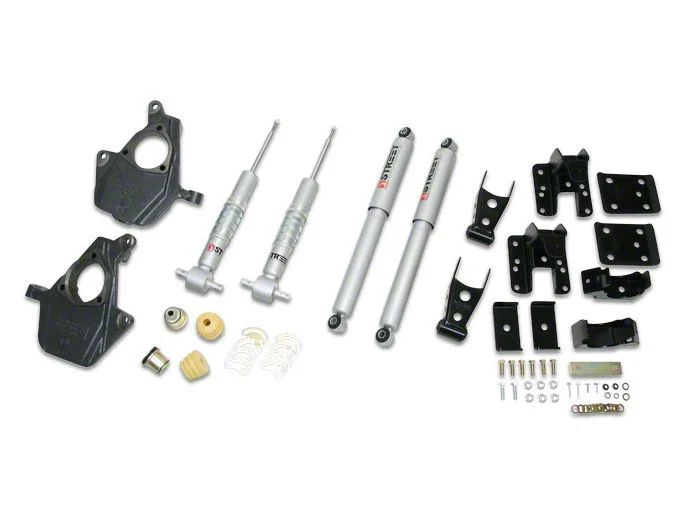 Belltech Lowering Kit; 2-Inch Front / 4-Inch Rear (07-13 Silverado 1500 w/ 5.80-Foot Short Box)