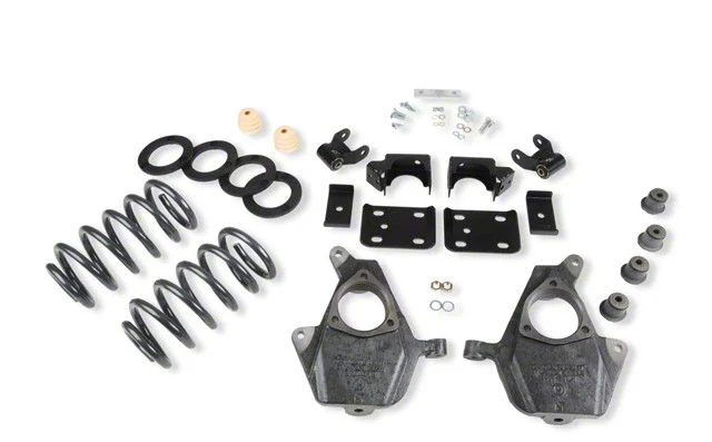 Belltech Lowering Kit; 3 to 4-Inch Front / 7-Inch Rear (07-13 2WD Silverado 1500 Regular Cab w/ 5.80-Foot Short Box)