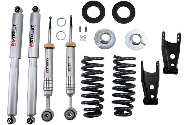Belltech Stage 3 Lowering Kit with Street Performance Shocks; 2 or 3-Inch Front / 2-Inch Rear (09-13 2WD F-150 w/ Short Bed)