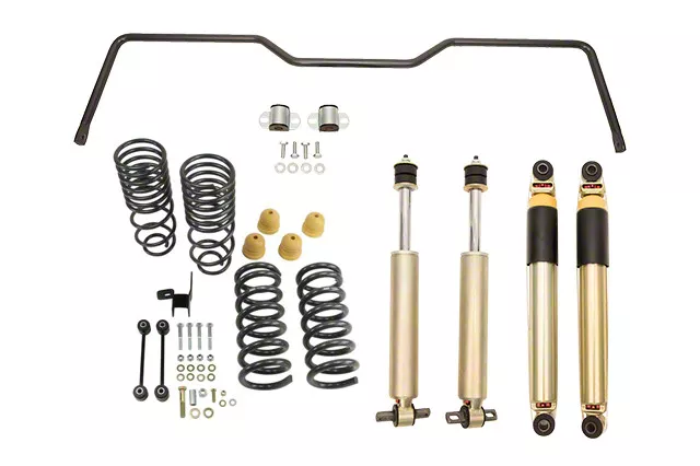 Belltech Performance Handling Lowering Kit Plus; 2-Inch Front / 4-Inch Rear (09-18 2WD V8 RAM 1500 Quad Cab, Crew Cab w/ 5.7-Foot Box)