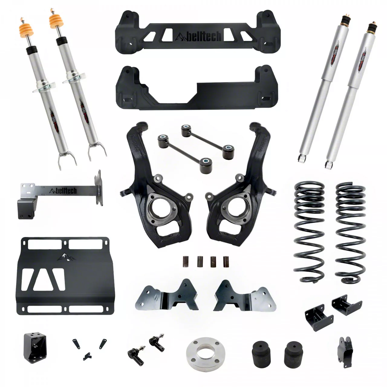 Belltech 6 to 8-Inch Suspension Lift Kit with Trail Performance Struts and Shocks (19-24 4WD RAM 1500, Excluding TRX)