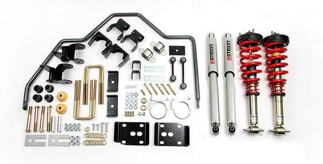 Belltech Performance Handling Lowering Kit; 1 to 3-Inch Front / 2 to 3-Inch Rear (07-18 Silverado 1500 w/ 5.80-Foot Short Box & Cast Aluminum or Cast Steel Control Arms)