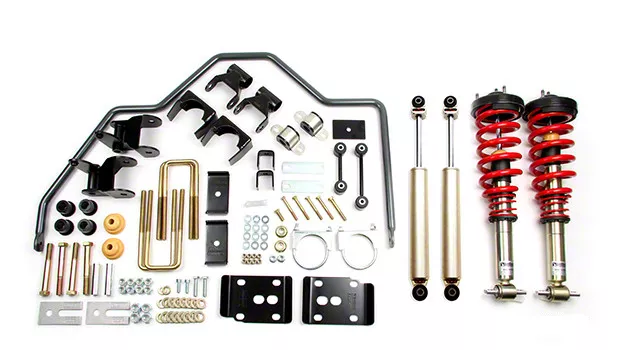 Belltech Performance Handling Lowering Kit Plus; 1 to 3-Inch Front / 2 to 3-Inch Rear (07-13 Silverado 1500 w/ 5.80-Foot Short Box)