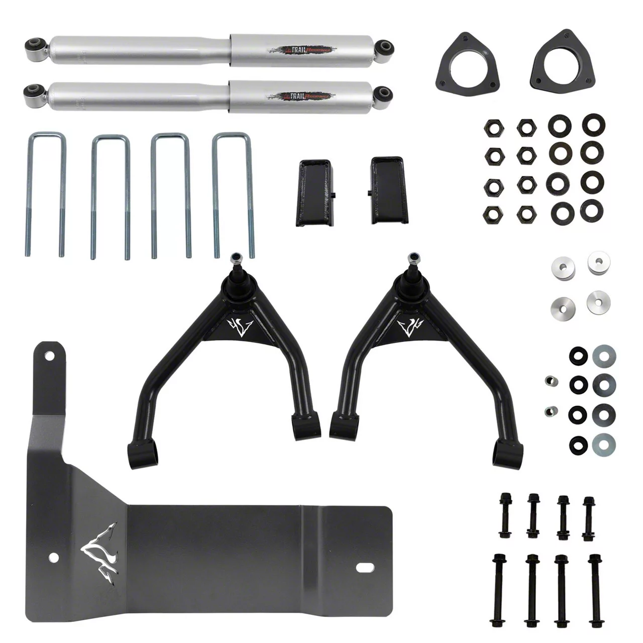 Belltech 4-Inch Suspension Lift Kit with Trail Performance Shocks (16-18 Silverado 1500 Double Cab, Crew Cab w/ Stock Cast Steel Control Arms)