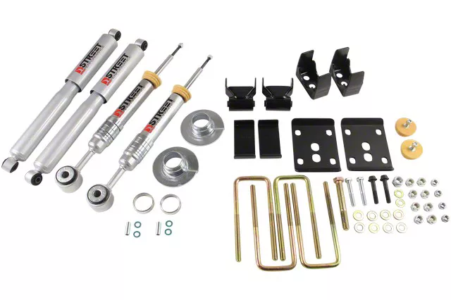 Belltech Stage 3 Lowering Kit with Street Performance Shocks; +1 to -3-Inch Front / 5.50-Inch Rear (09-13 2WD F-150 w/ Short Bed)