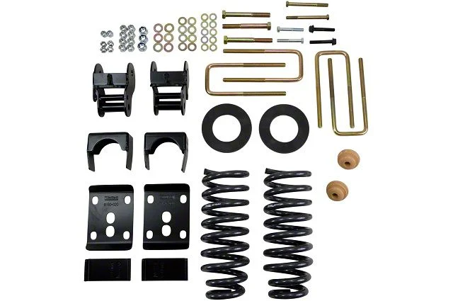 Belltech Stage 3 Lowering Kit with Street Performance Shocks; 2 or 3-Inch Front / 4-Inch Rear (09-13 2WD F-150 w/ Short Bed)